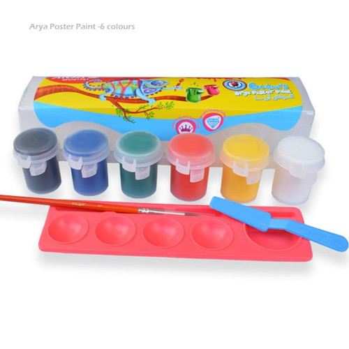 گواش 6 رنگ آریا