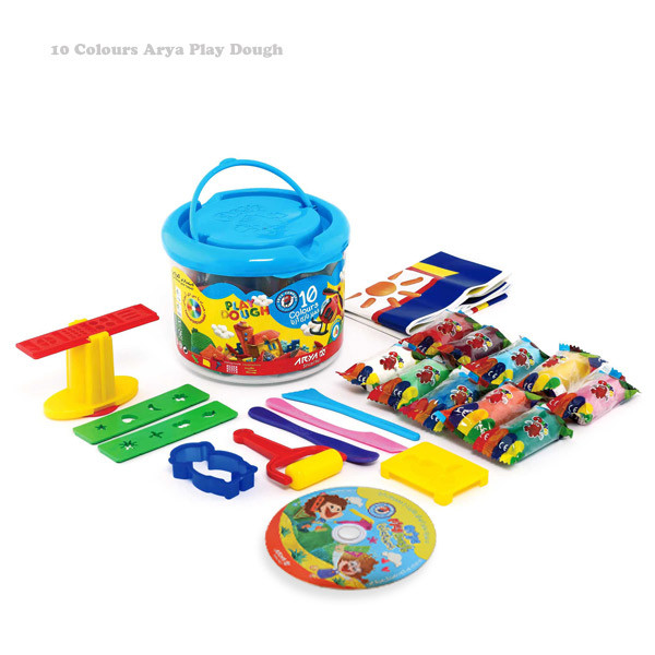 خمیربازی سطلی آریا10رنگ